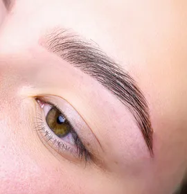 Complete brow service with shaping tint and lamination