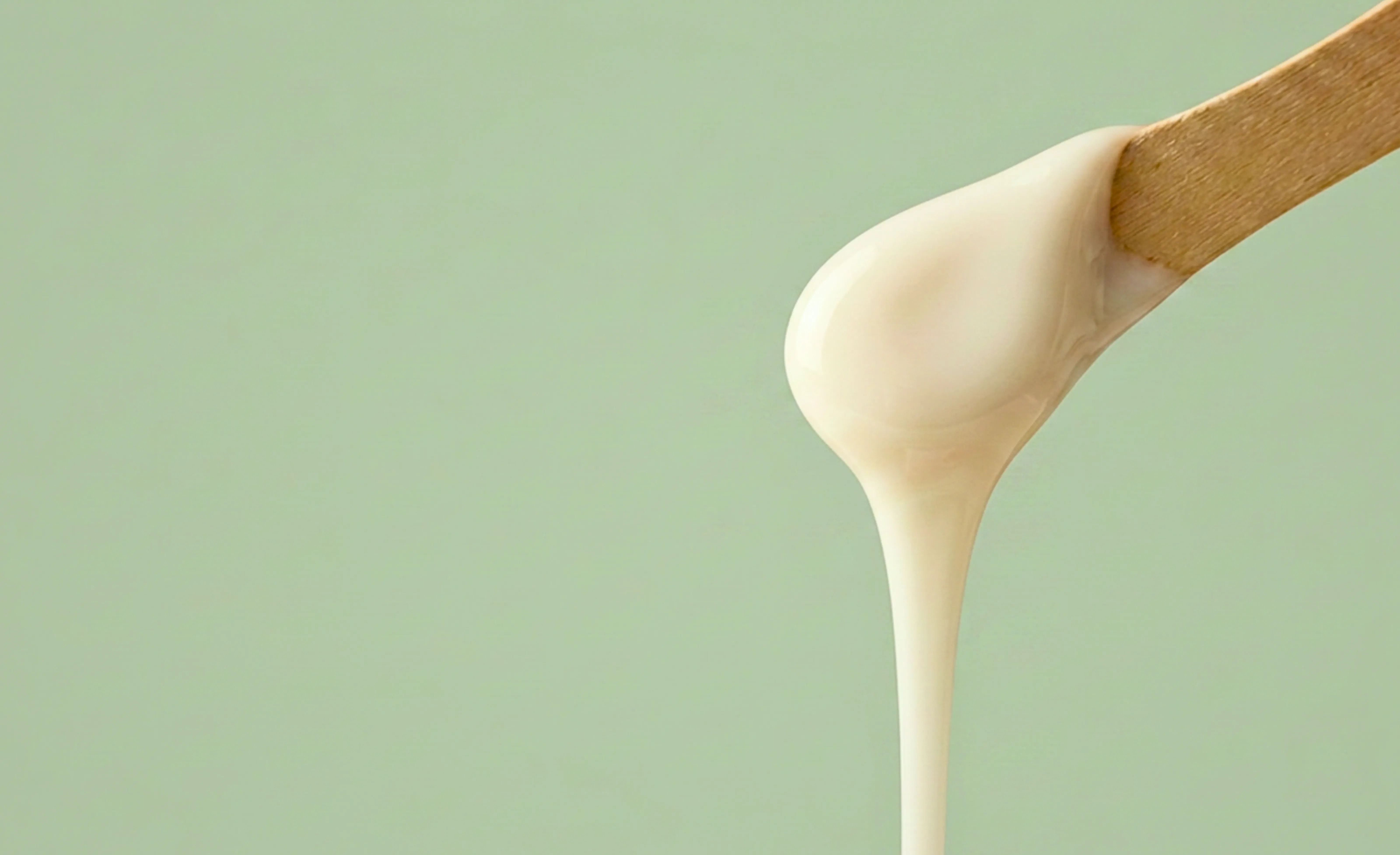 Wax dripping off a stick